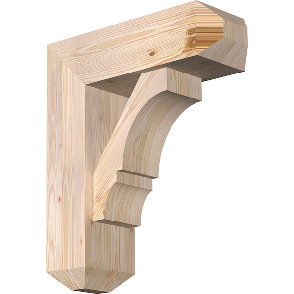 Ekena Millwork Balboa Craftsman Smooth Bracket w/ Offset Brace, Douglas Fir, 7 1/2"W x 22"D x 26"H BKT0806X22X26BOA04SDF - main